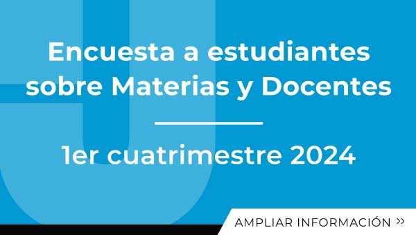 Encuesta A Estudiantes Sobre Materias Y Docentes - Primer Cuatrimestre 2024