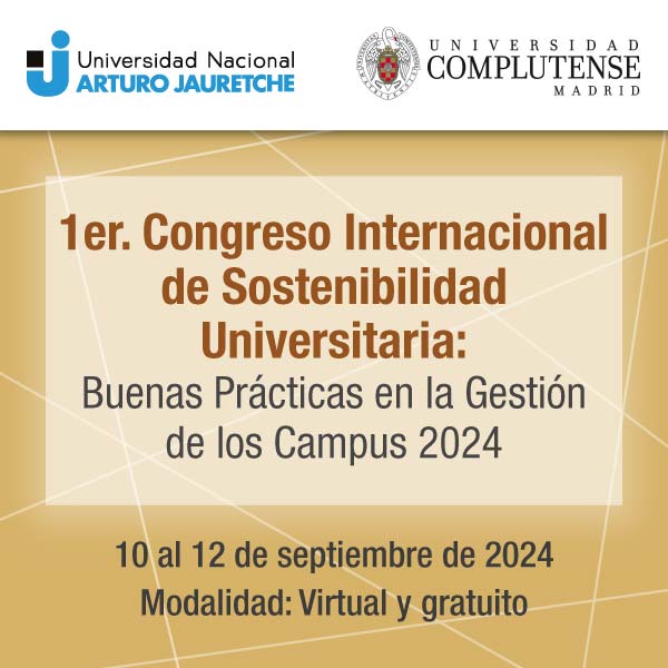 1er Congreso Internacional de Sostenibilidad Universitaria | 10 al 12 de septiembre | Virtual y gratuito