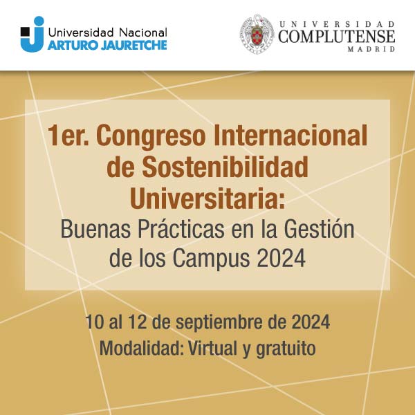 1er Congreso Internacional de Sostenibilidad Universitaria | 10 al 12 de septiembre | Virtual y gratuito