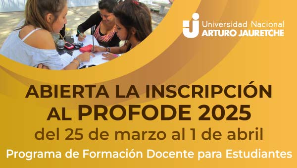 Convocatoria Programa de Formación Docente para Estudiantes 2025 (PROFODE) - Inscripción abierta del 25 de marzo al 1 de abril